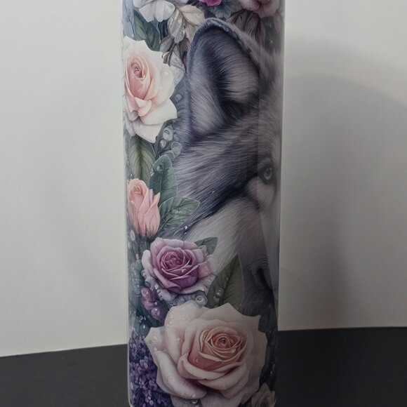 Wolf With Dreamcatcher 20 oz Tumbler - Picture 2 of 4